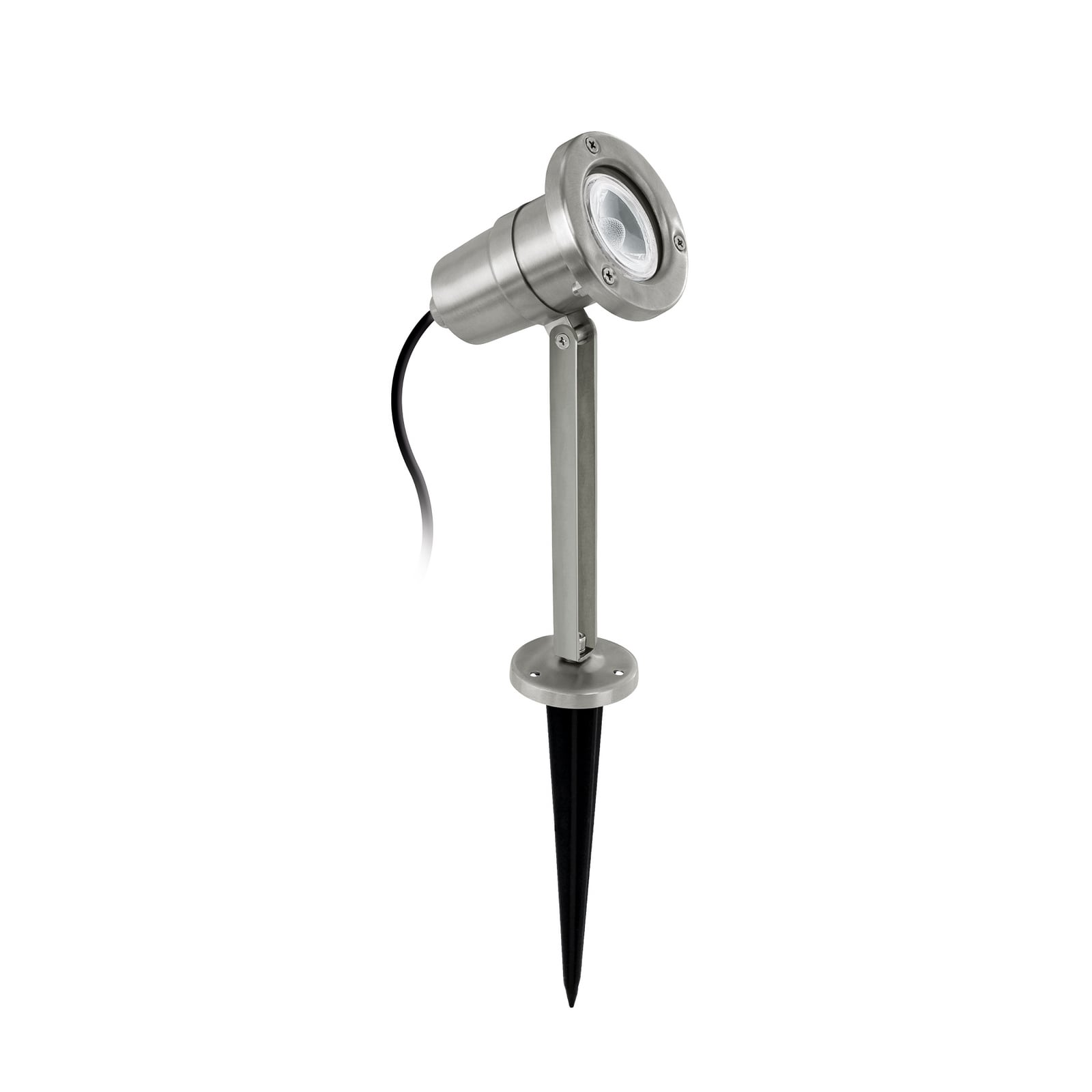 LED-maapinnale kinnitatav prožektor Nema, roostevabast terasest, 24 cm,