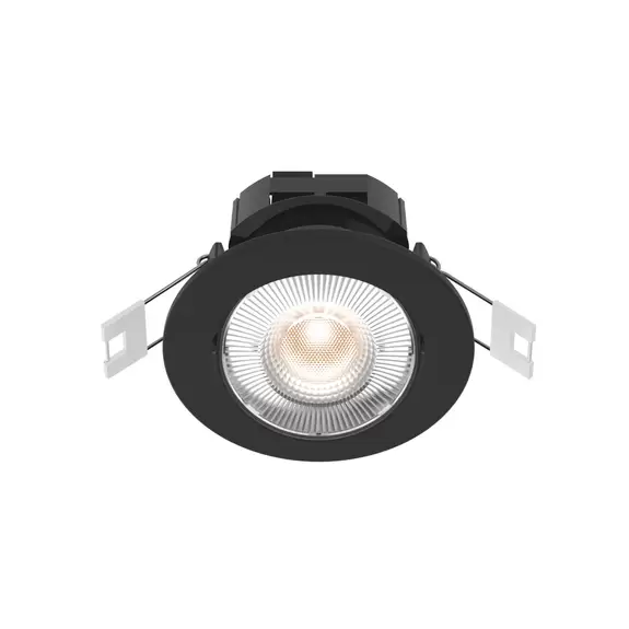 Lampenwelt Calex Smart Downlight Deckeneinbauleuchte, schwarz