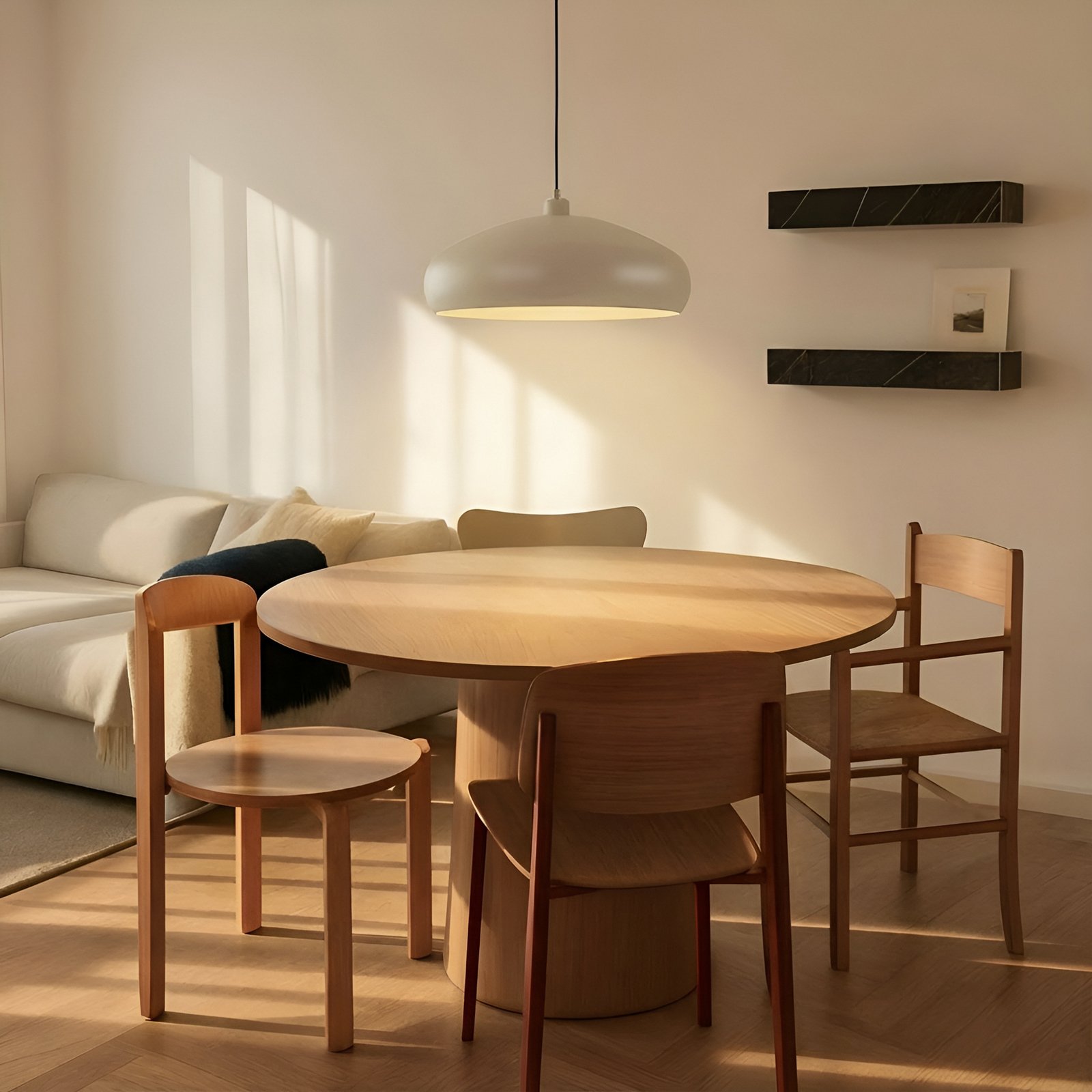 Elover Závěsná Lampa Ø45 Béžové - Lindby