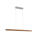 Lucande LED-riippuvalaisin Nihalo, puu, 12 cm, himmennettävä, CCT