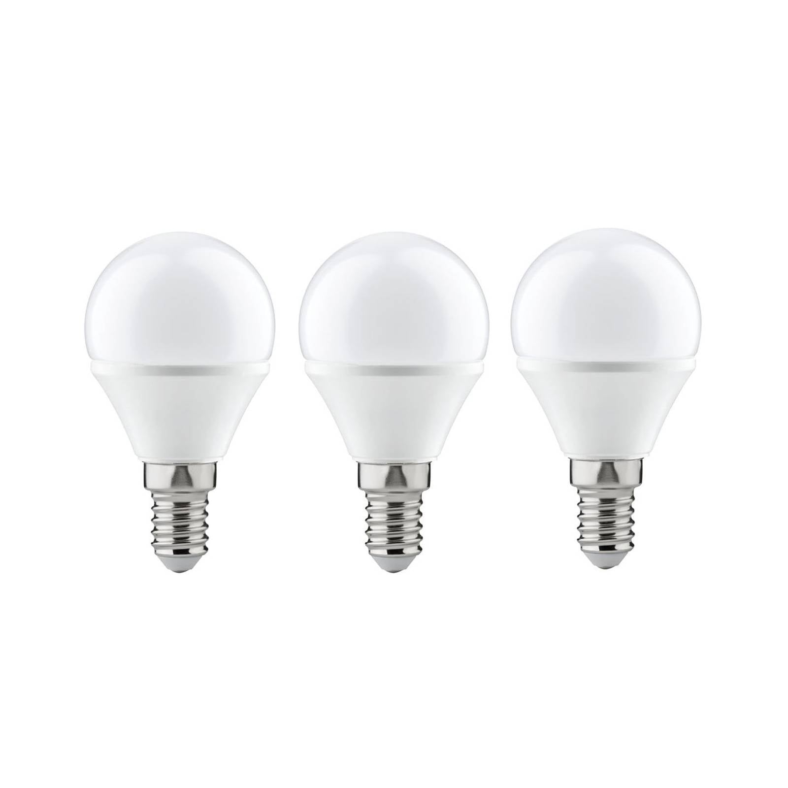 Paulmann LED-Tropfenlampe E14 4W 2.700K 3er-Pack