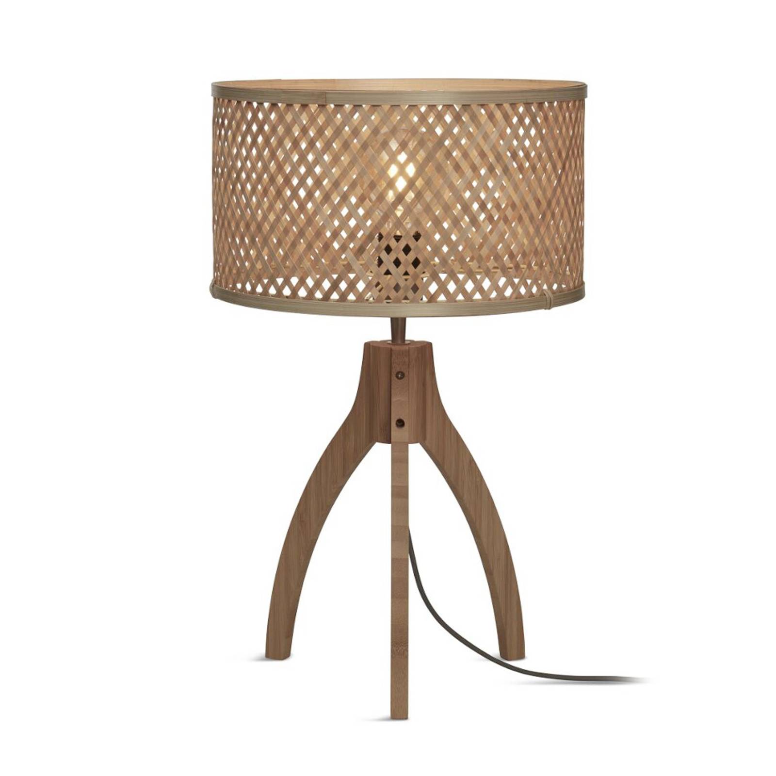 GOOD & MOJO Java Tischlampe Dreibein natur
