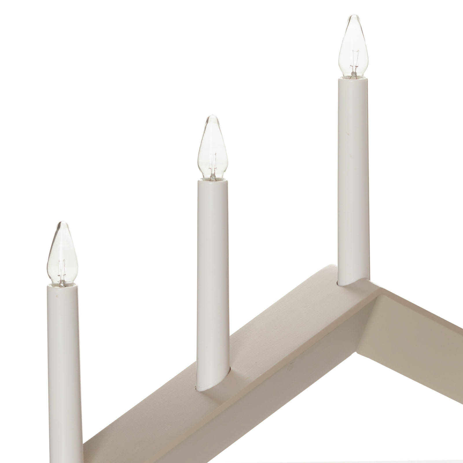 Arrow candelabra, flat, 7-burner, grey