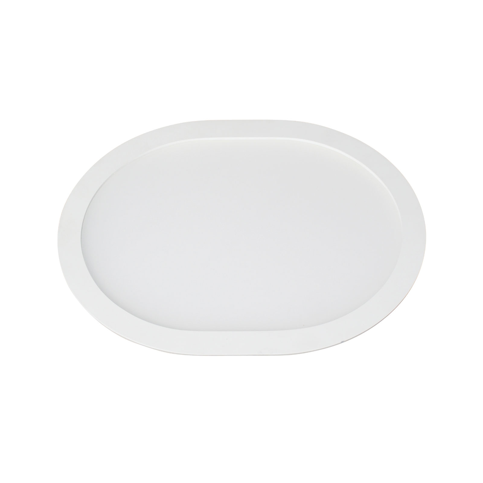 Pamalux Ovale LED recessed panel 3,000 K, 18 cm x 15, for Hallway, metal, plastic, 6 W, energy efficiency: A+, W: 18 cm, H: 15 cm