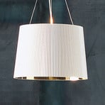 Candeeiro suspenso LED Kartell Gé, branco/dourado