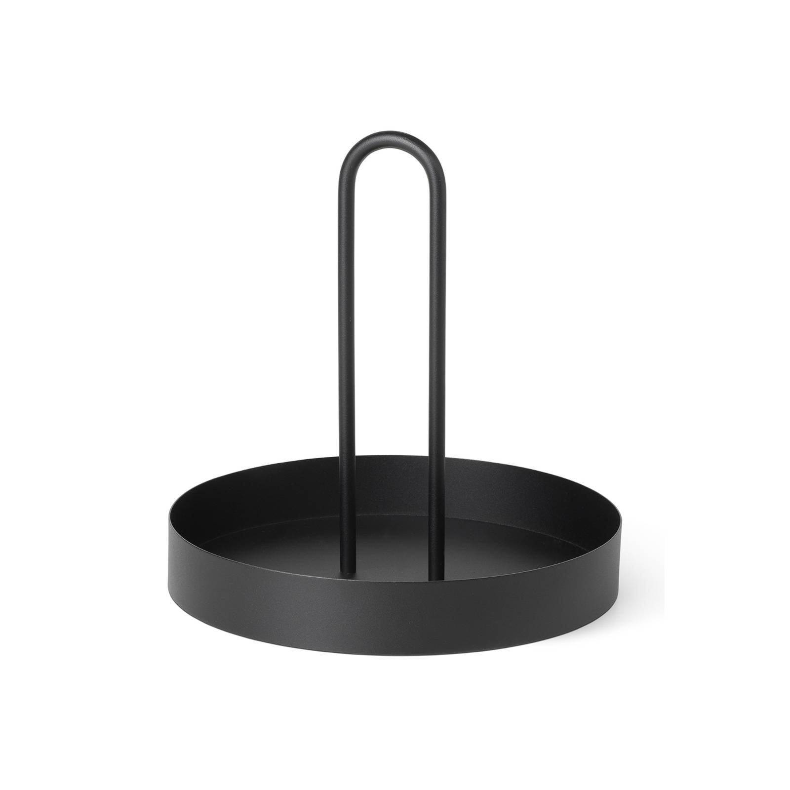 ferm LIVING Grib brett svart Ø 28 cm jern