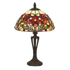 ELINE klassikaline Tiffany-stiilis laualamp 40 cm