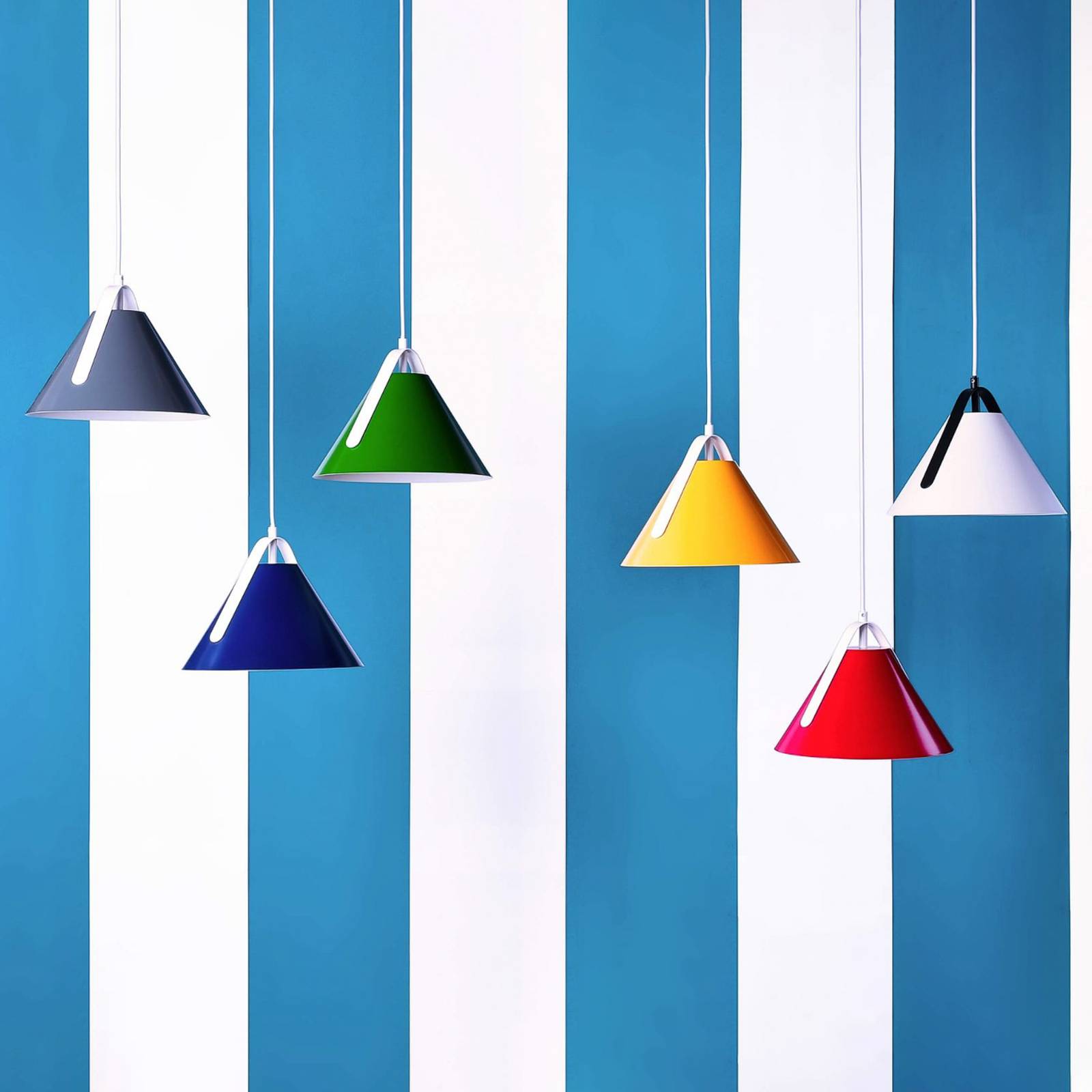 Deko-Light Diversity hængelampe i koboltblå