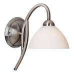 Capri zidna svjetiljka čelik/bijela