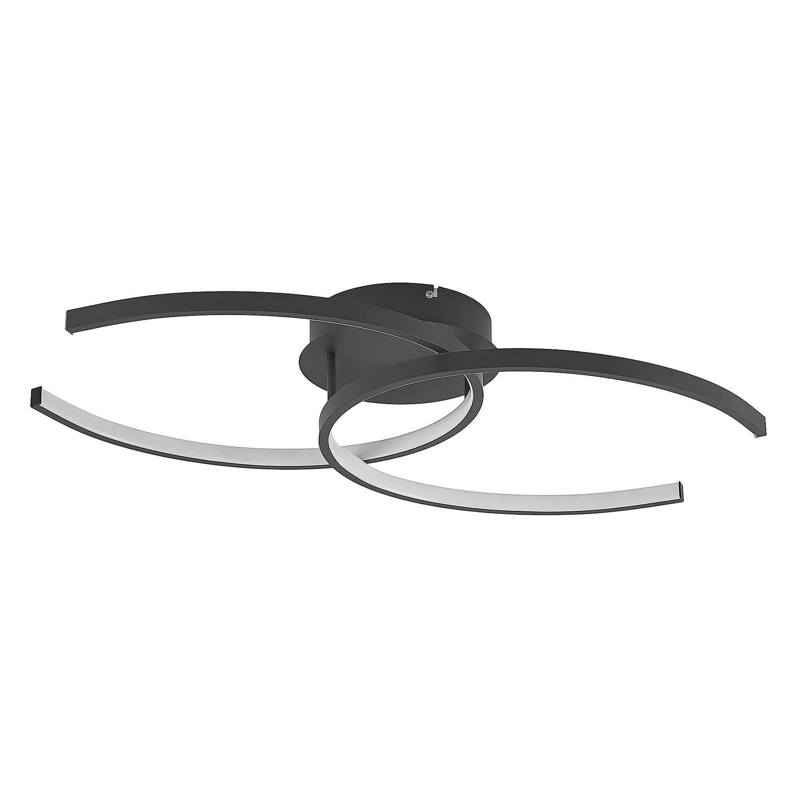 Lindby Cirlio plafonnier LED CCT anthracite