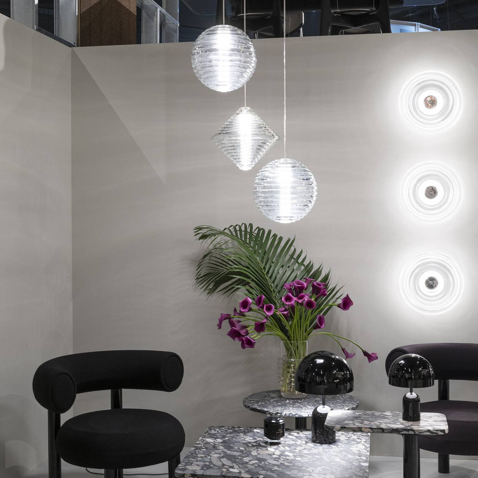 Lampa wisząca LED Tom Dixon Press Cone, Ø 34 cm, przezroczysta