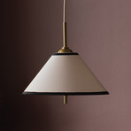 Globen Lighting Κρεμαστό φωτιστικό IRIS 25, κρεμ χρώμα, Ø 25 cm