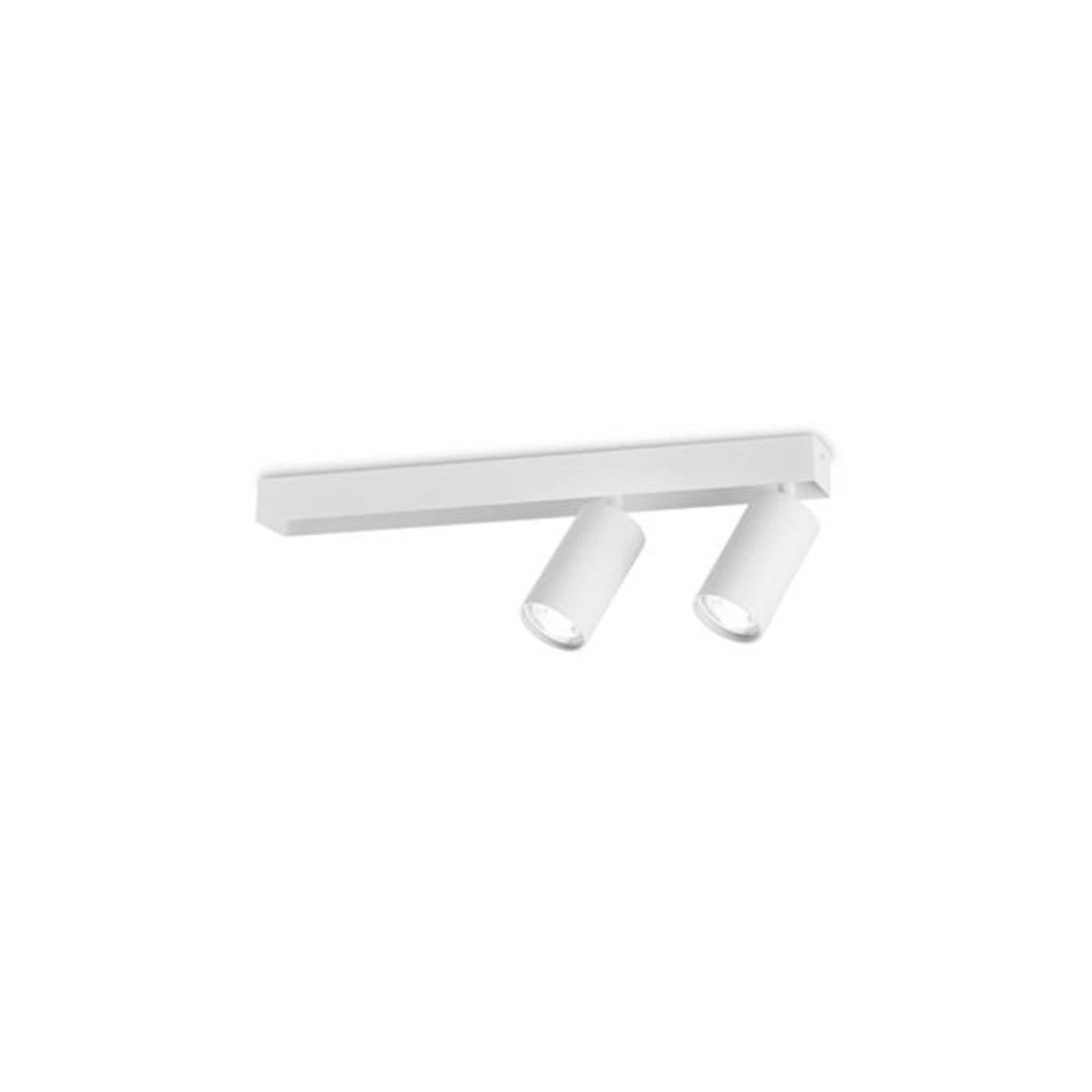 Ideal Lux Deckenspot Profilo, weiß, zweiflammig, Metall