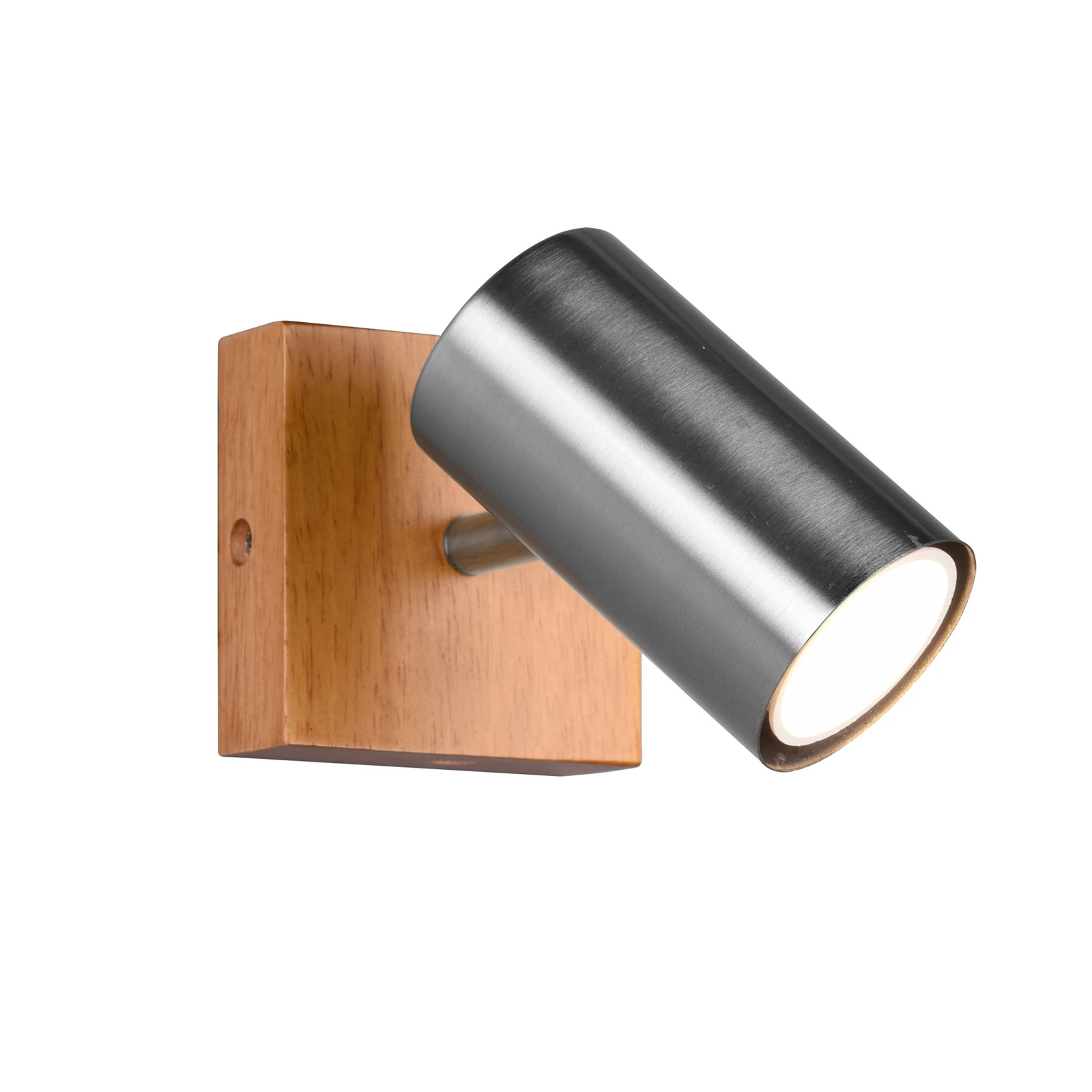 Marley wall spotlight, matt nickel, 1-bulb