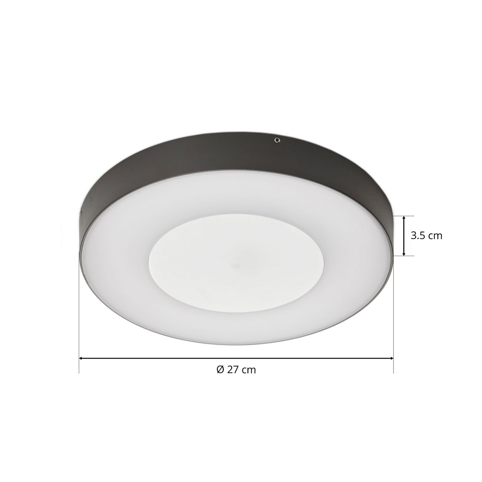 Sora LED Round Utomhus Plafond w/Sensor Dark Grey - Lucande