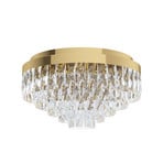 Plafonnier Valparaiso, doré, Ø 48 cm, métal - Stars of Light