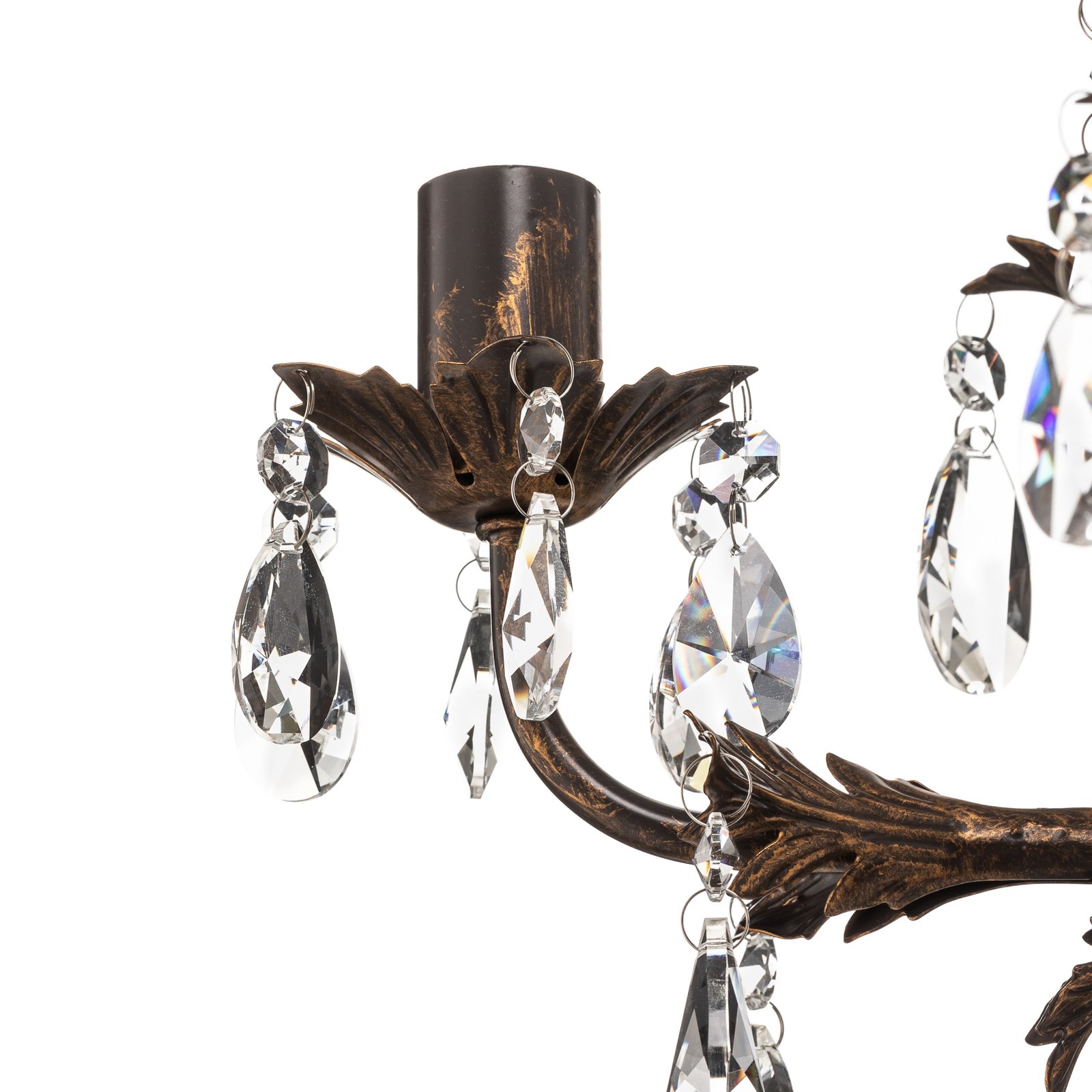 Kroonluchter Teresa met kristallen, 5-lamps