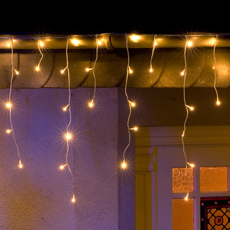 LED-underkylt regn LED-ljusgar 96-ar. varmvit 3m