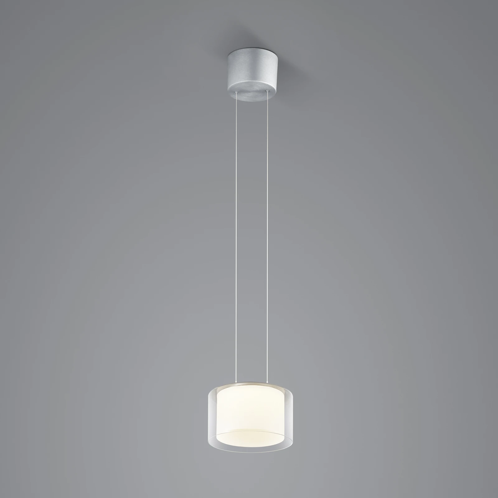 BANKAMP Grand Clear LED-Hängeleuchte, 1fl, Ø 20 cm