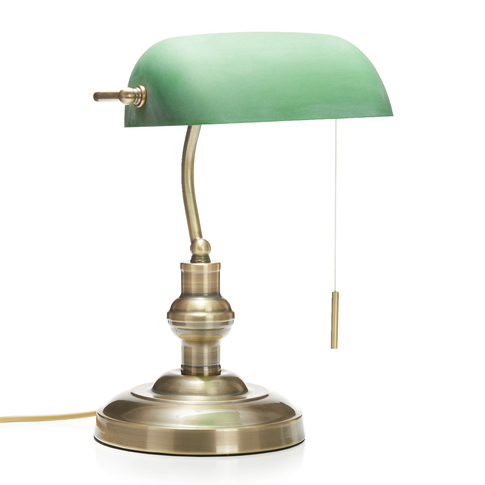 Milenka - lampa na psací stůl se zeleným stínidlem