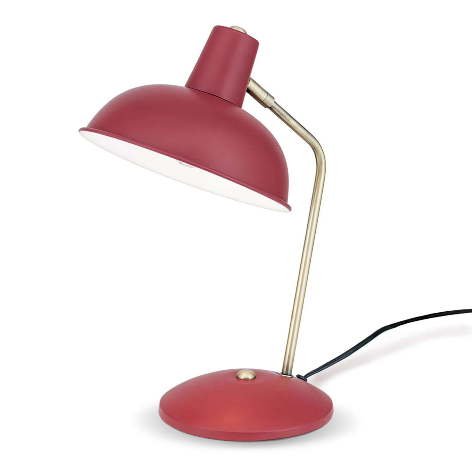 U vintage izgledu - crvena stolna lampa Fedra