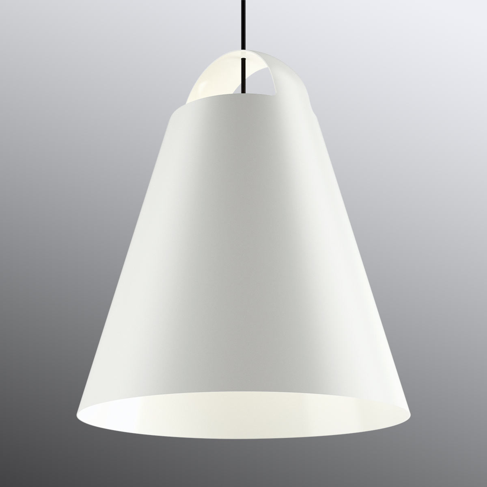 Louis Poulsen Above závesná lampa, biela, 55 cm