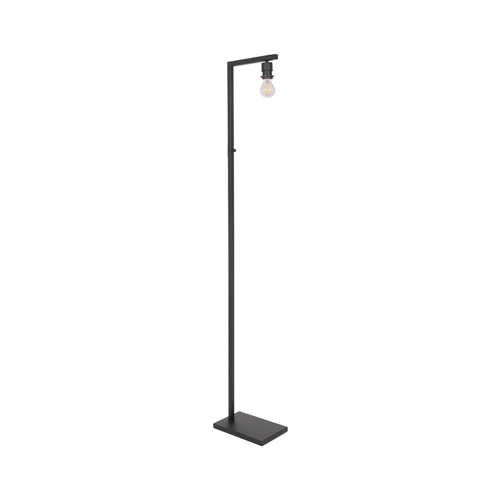 Vloerlamp Stang, zwart/bruin, hoogte 160 cm, kurk
