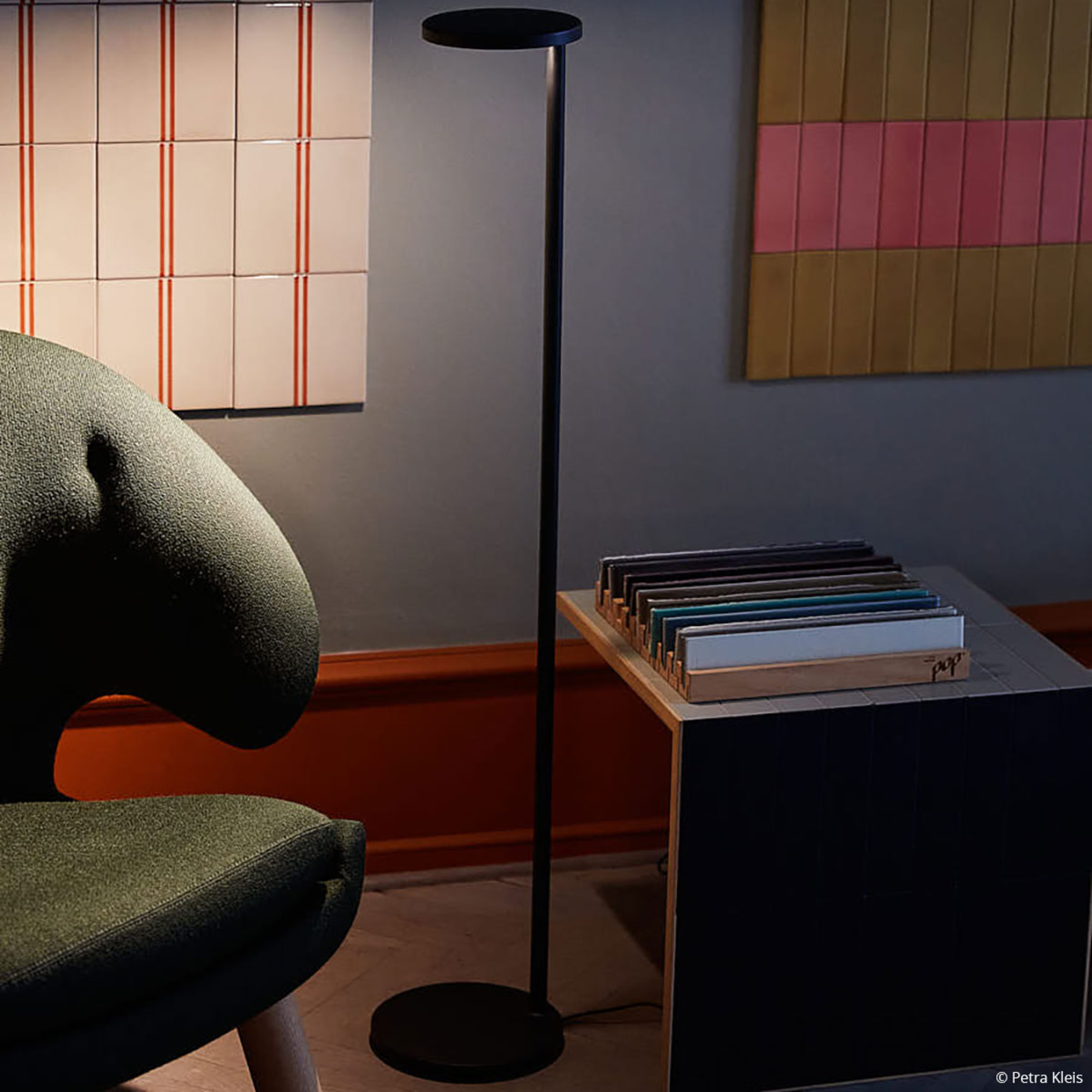 Oblique F Stojací Lampa 2700K Matt Anthracite - Flos