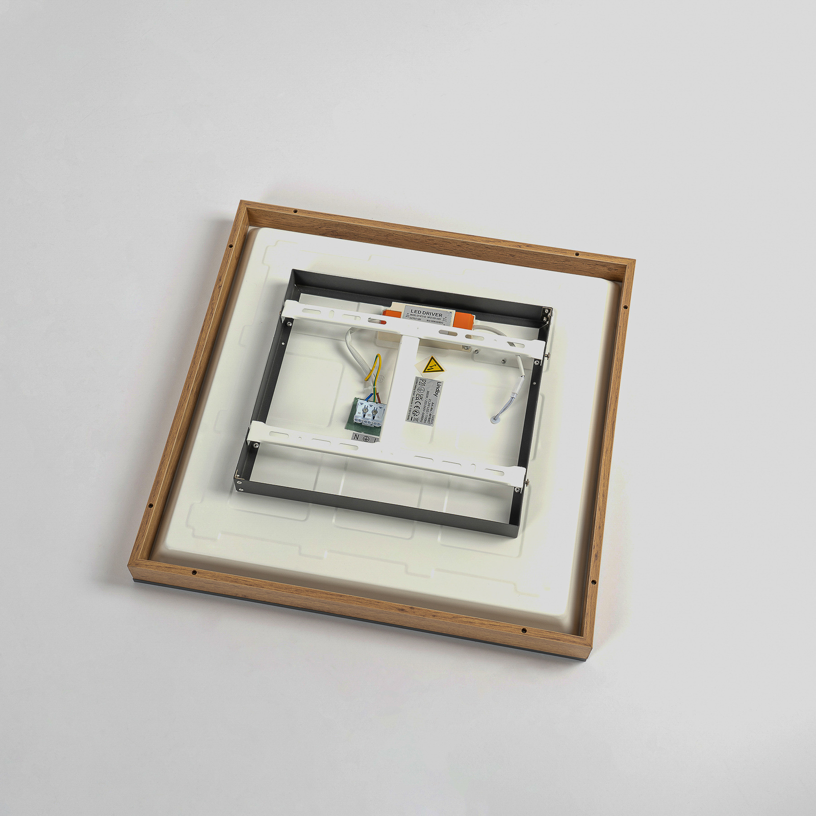 Lindby Laviona LED-Deckenlampe, quadratisch, 45 cm