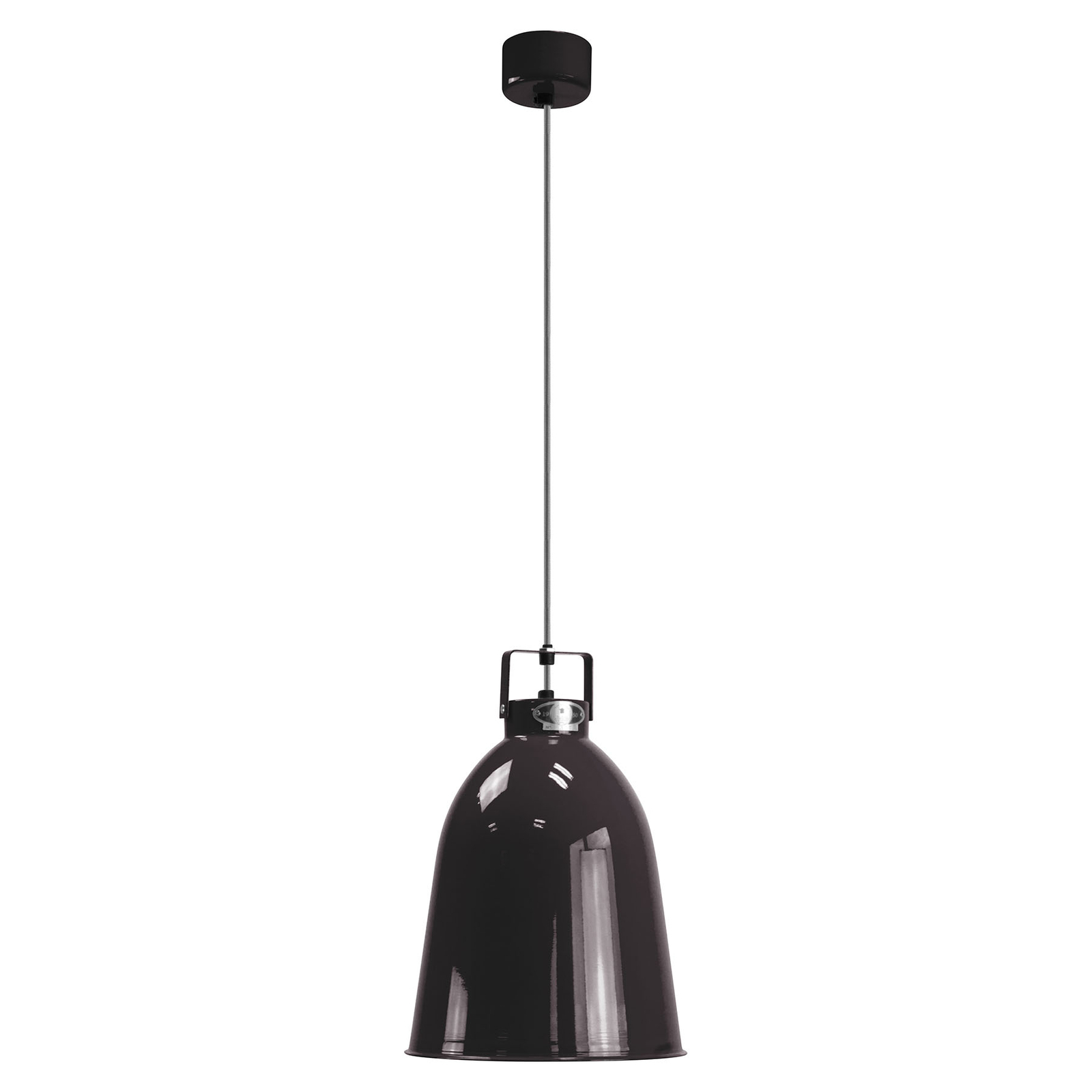 Jieldé Clément C240 viseća svjetiljka sjajna crna Ø24cm