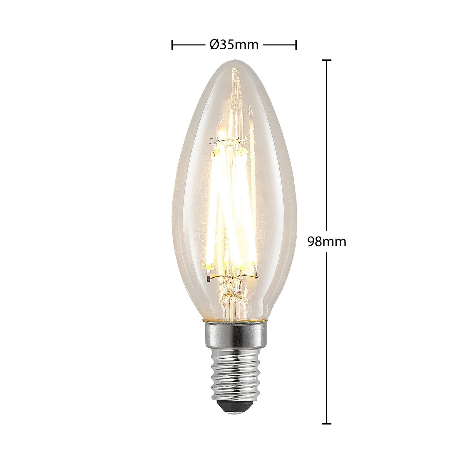 Bombilla LED 4W (470lm) 2700K Filament Regulable Kerte E14 - Arcchio