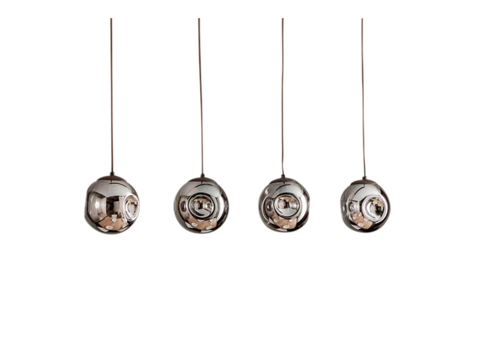 Valentina 4 Pendant Smoked Grey/Brown - Lindby