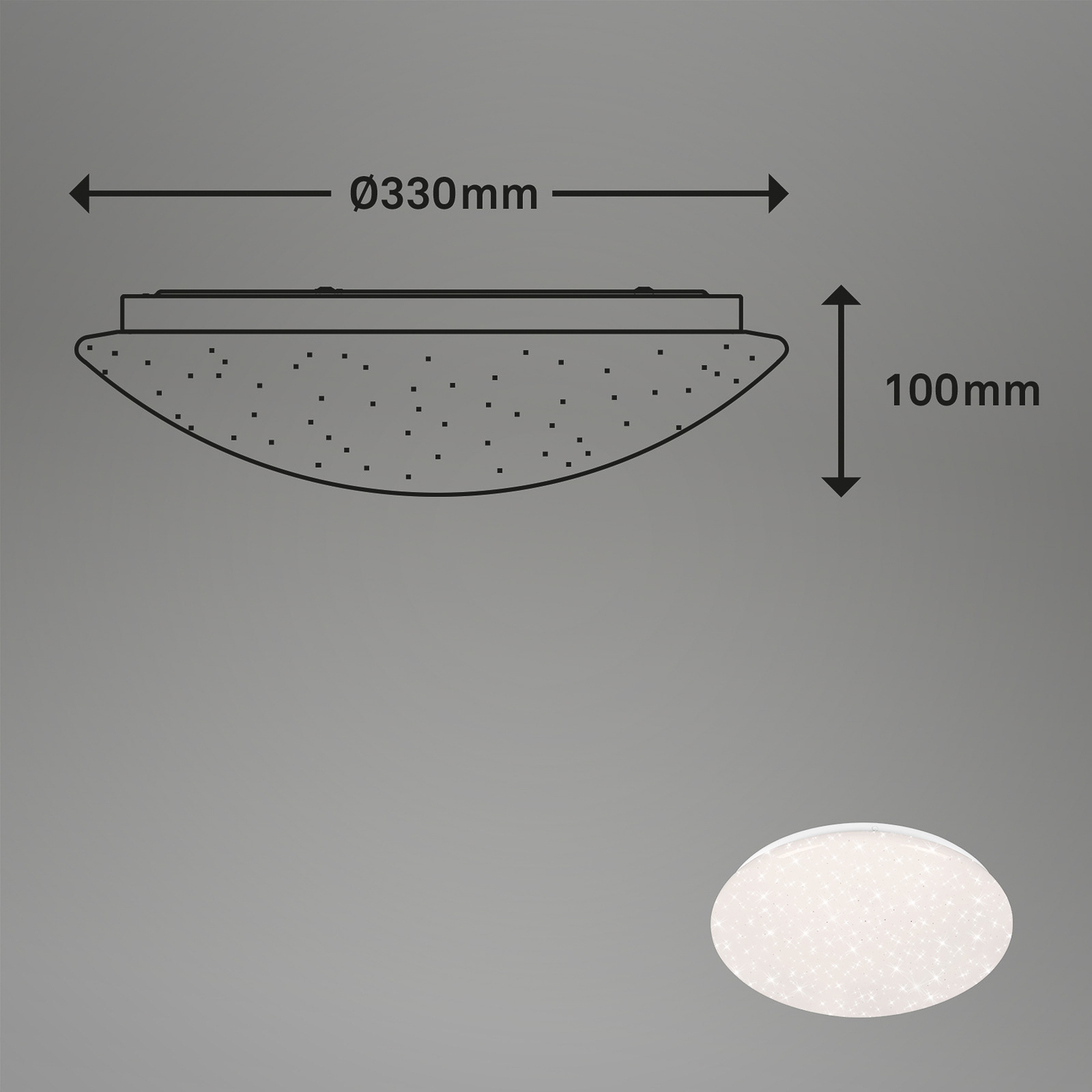 Barny S LED ceiling light, dimmable, CCT, RGB