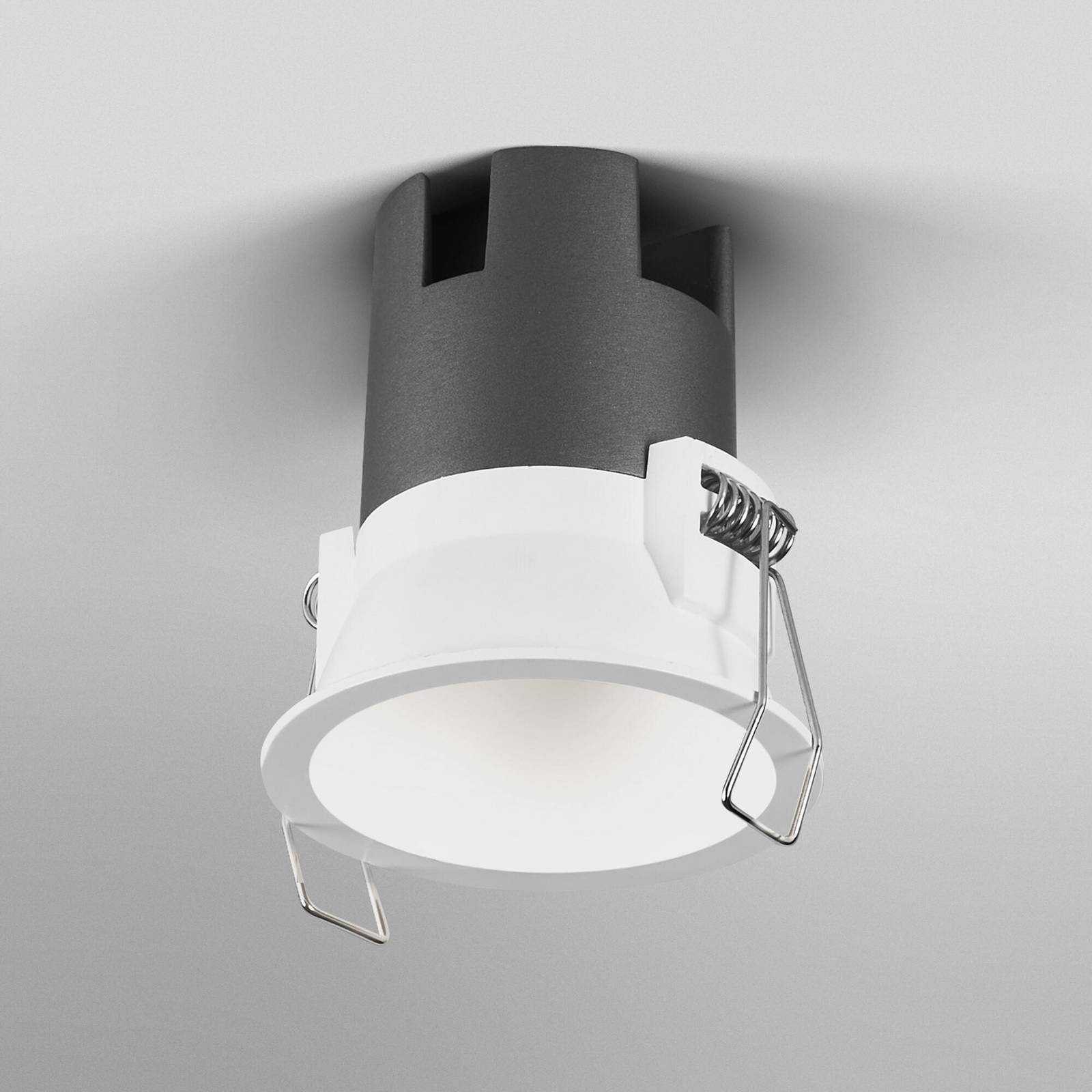 Spot wpuszczany LED OSRAM TWIST, biały/biały, 830, Ø 7 cm, metal