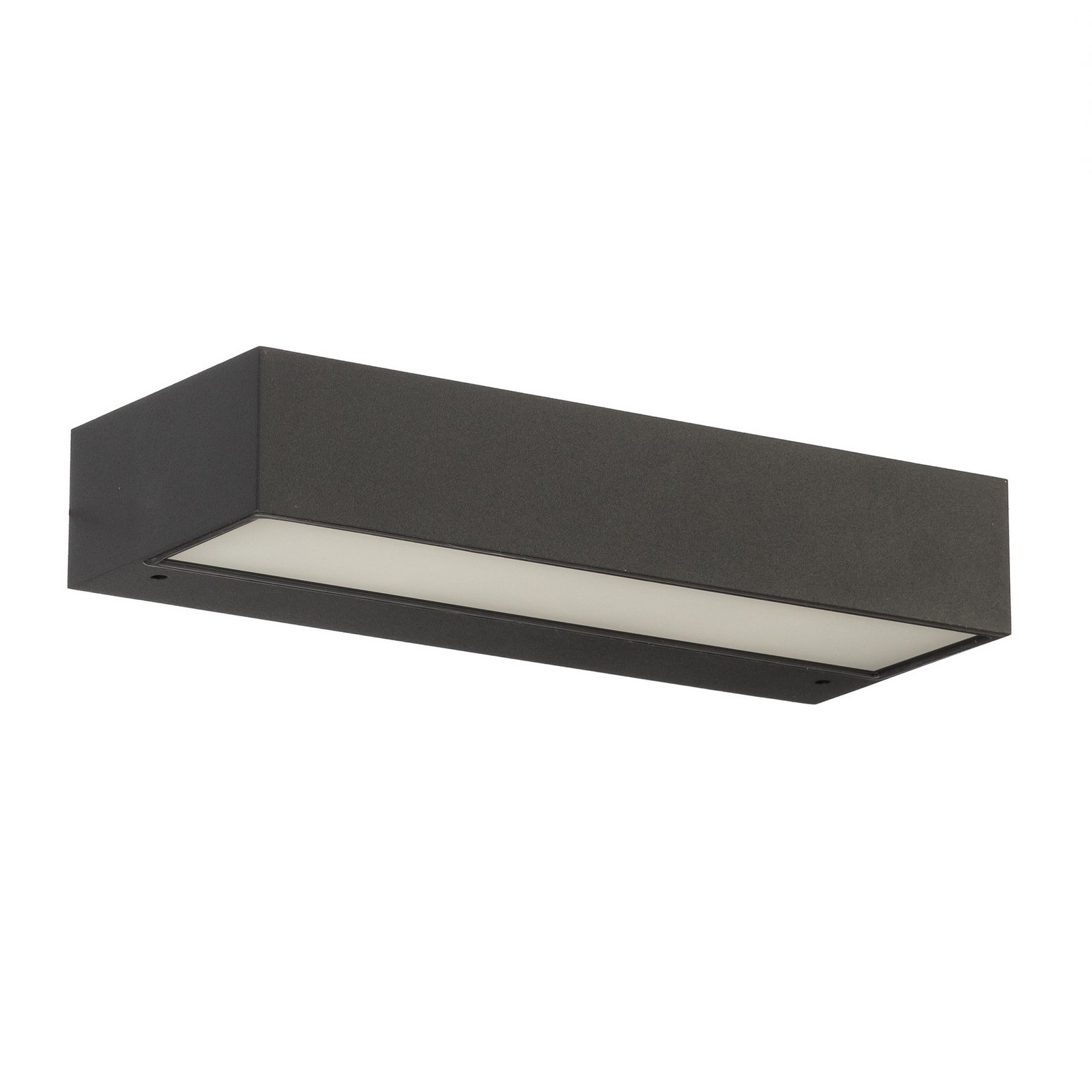 BEGA LED outdoor wall light 24472 K4, 4,000 K, graphite, cast aluminium