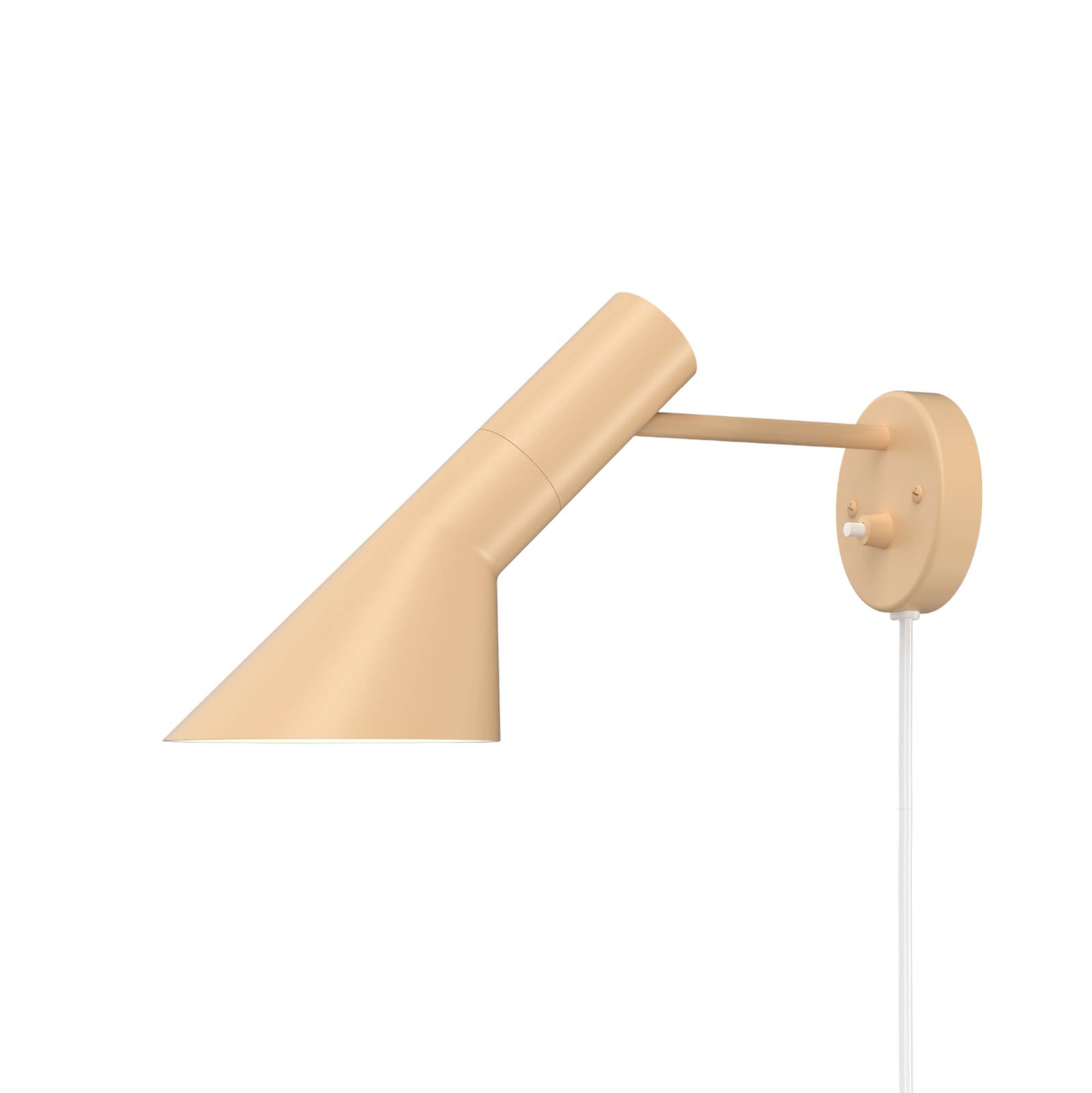Louis Poulsen AJ Designer Wandleuchte - Wohn- / Esszimmer - Wandlampe - creme / amber - Sonstige Metalle