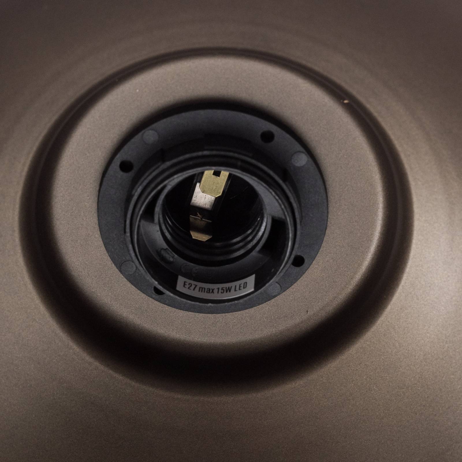 Lampa ścienna Sven, kolor tytanowo-złoty, Ø 21 cm, stal