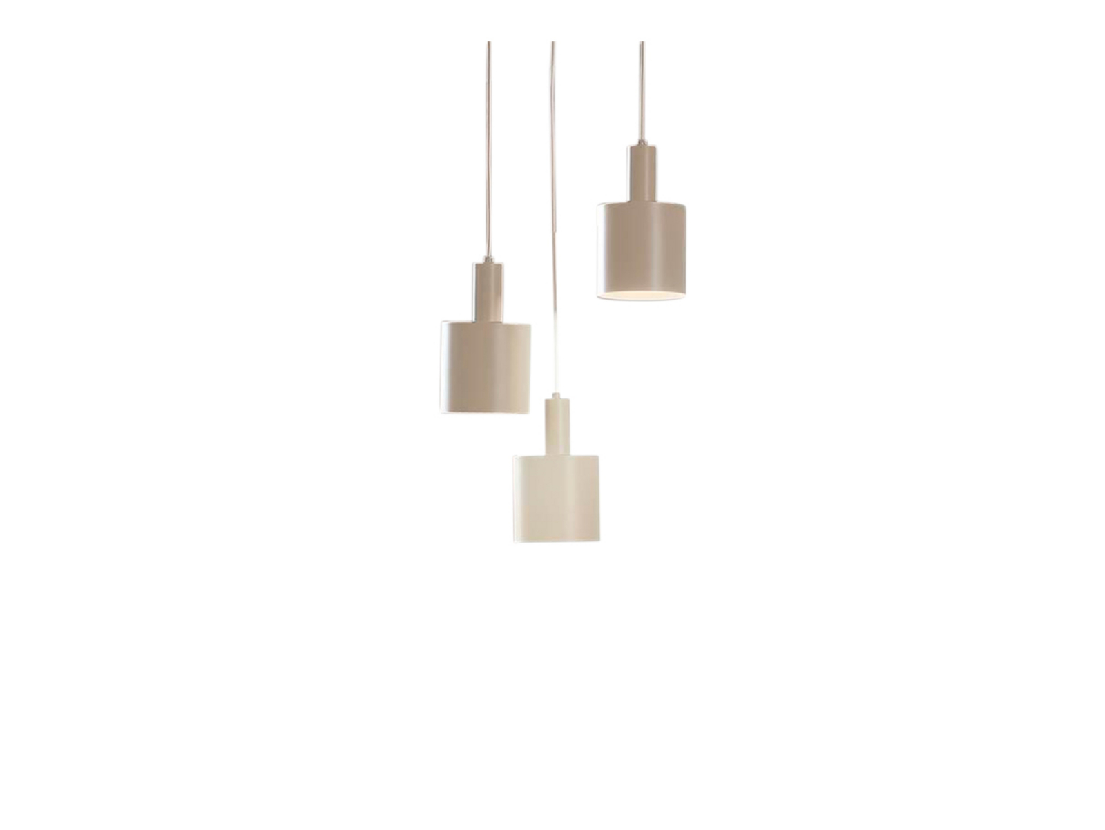 Ovelia 3 Round Taklampa Beige - Lindby