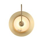 LED sienas lampa „Samira“, misiņš, Ø 25 cm, mākslīgais akmens/metāls