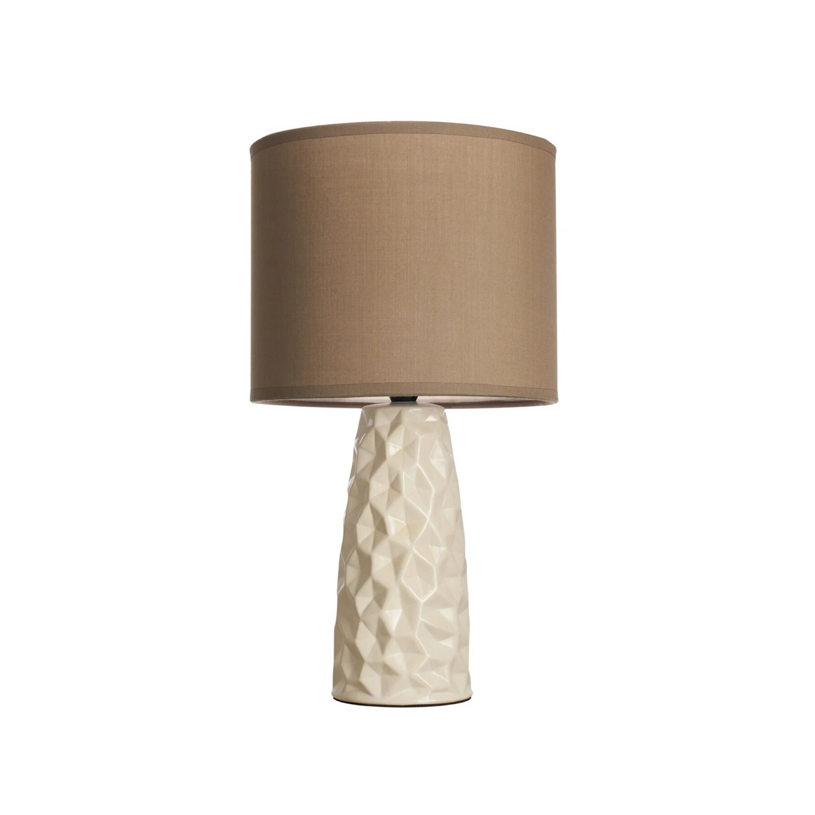 Candeeiro de mesa Pauleen FANCY SCULPT, cinzento-claro/bege, altura 41 cm