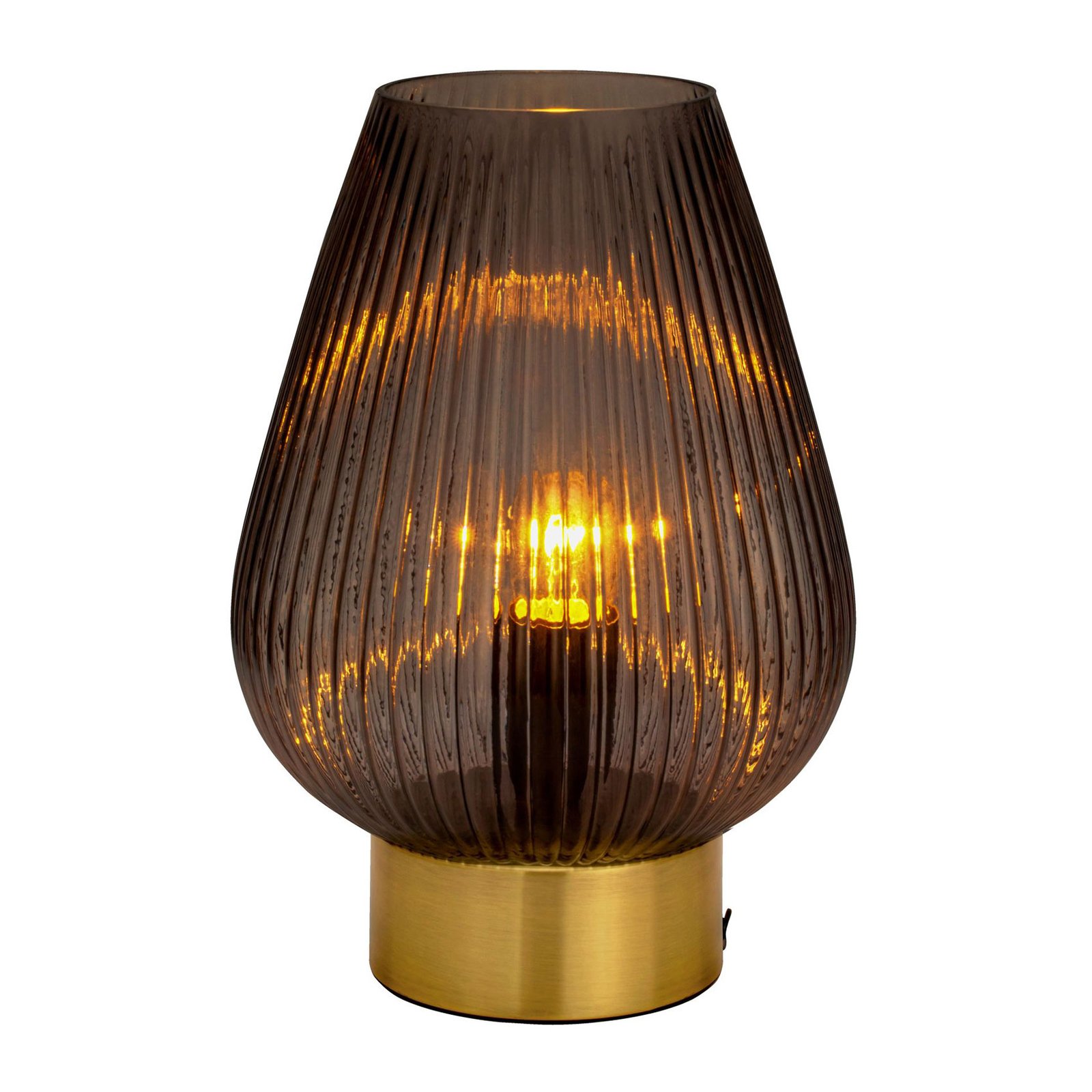 Pauleen Crystal Gloom lámpara de mesa de vidrio