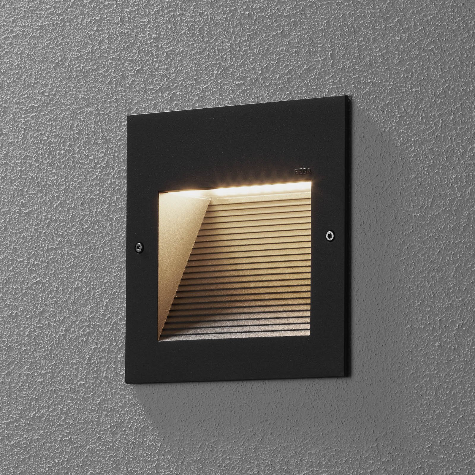 BEGA 24202 LED recessed wall light 3,000K graphite | Lights.co.uk