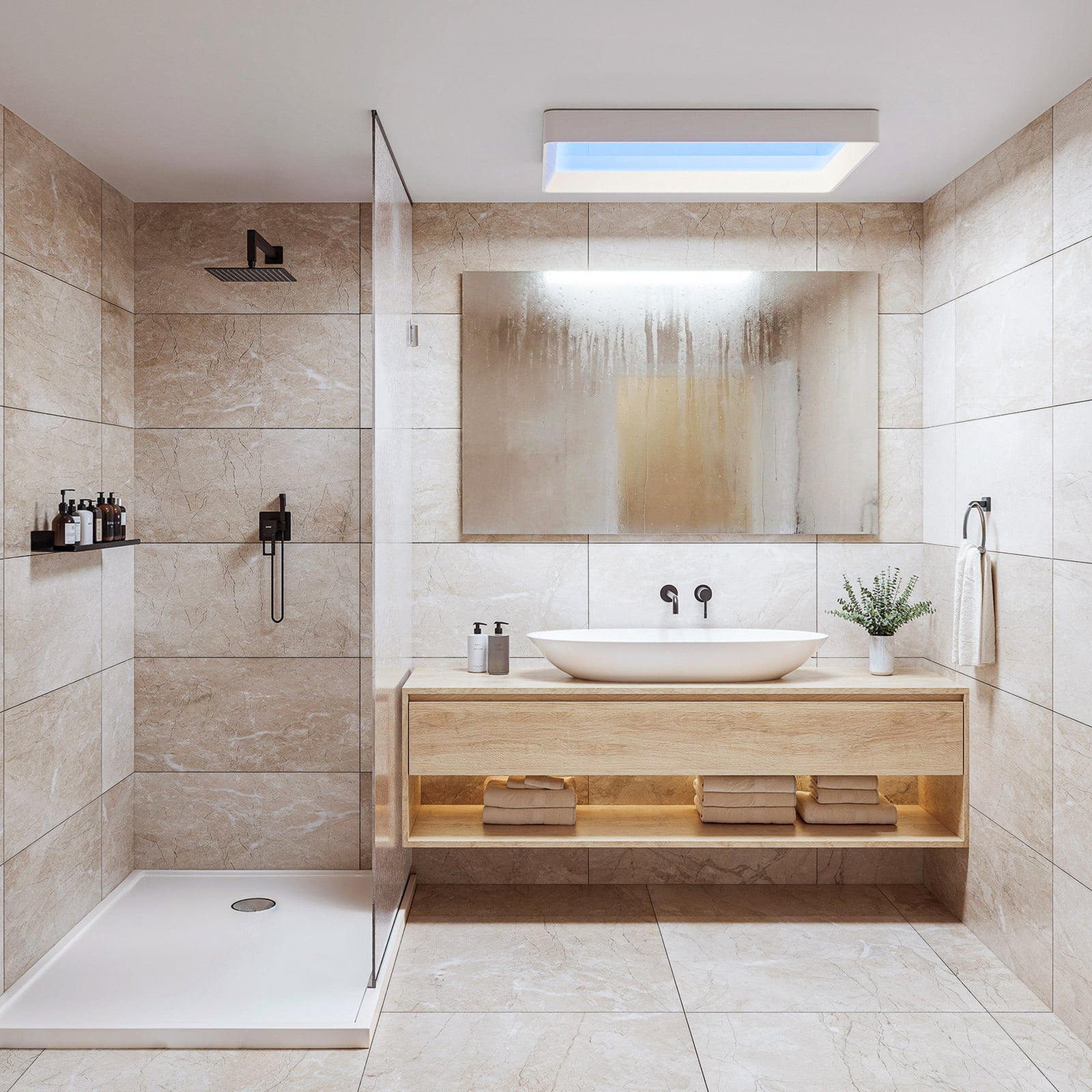 LED-Deckenlampe SKYLIGHT, 91 x 60 cm weiß CCT IP44 - Philips LED-Deckenlampe SKYLIGHT, 91 x 60 cm weiß CCT IP44 - Philips