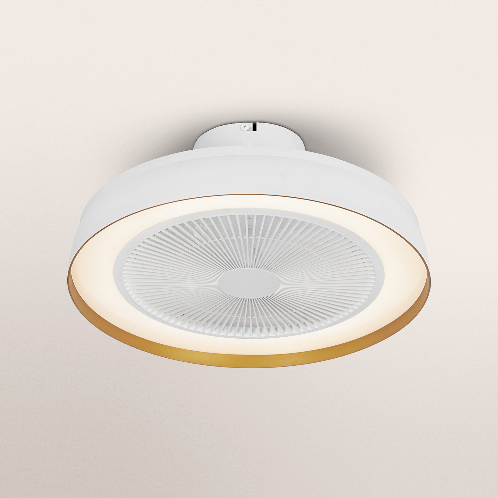 OSRAM ENCAPSULATE LED ceiling fan, Ø 48 cm, white, CCT
