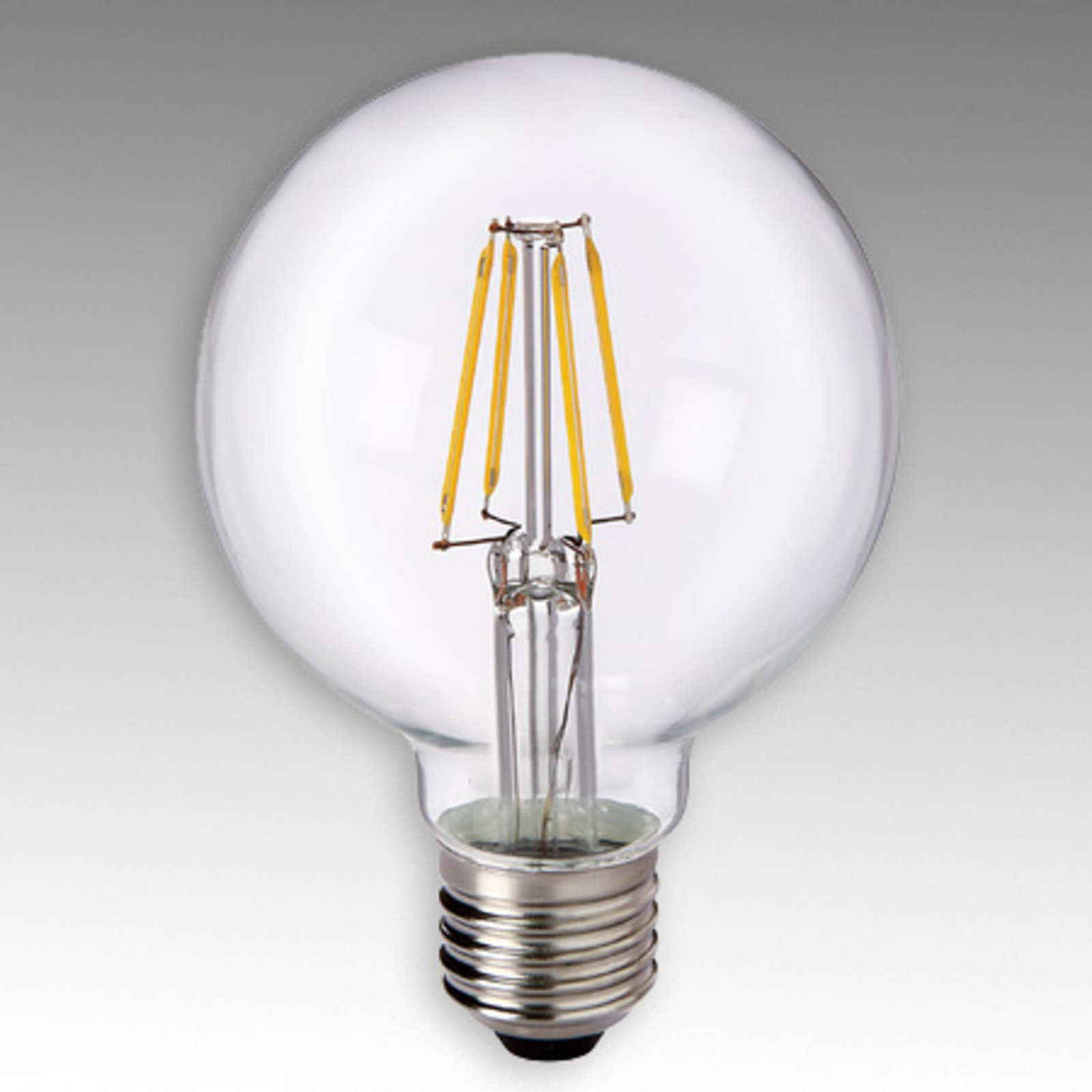 Ampoule globe LED E27 4,5 W 827 G80 fil claire