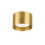 Ideal Lux downlight Spike Round, brass-coloured, aluminium, Ø 10 cm