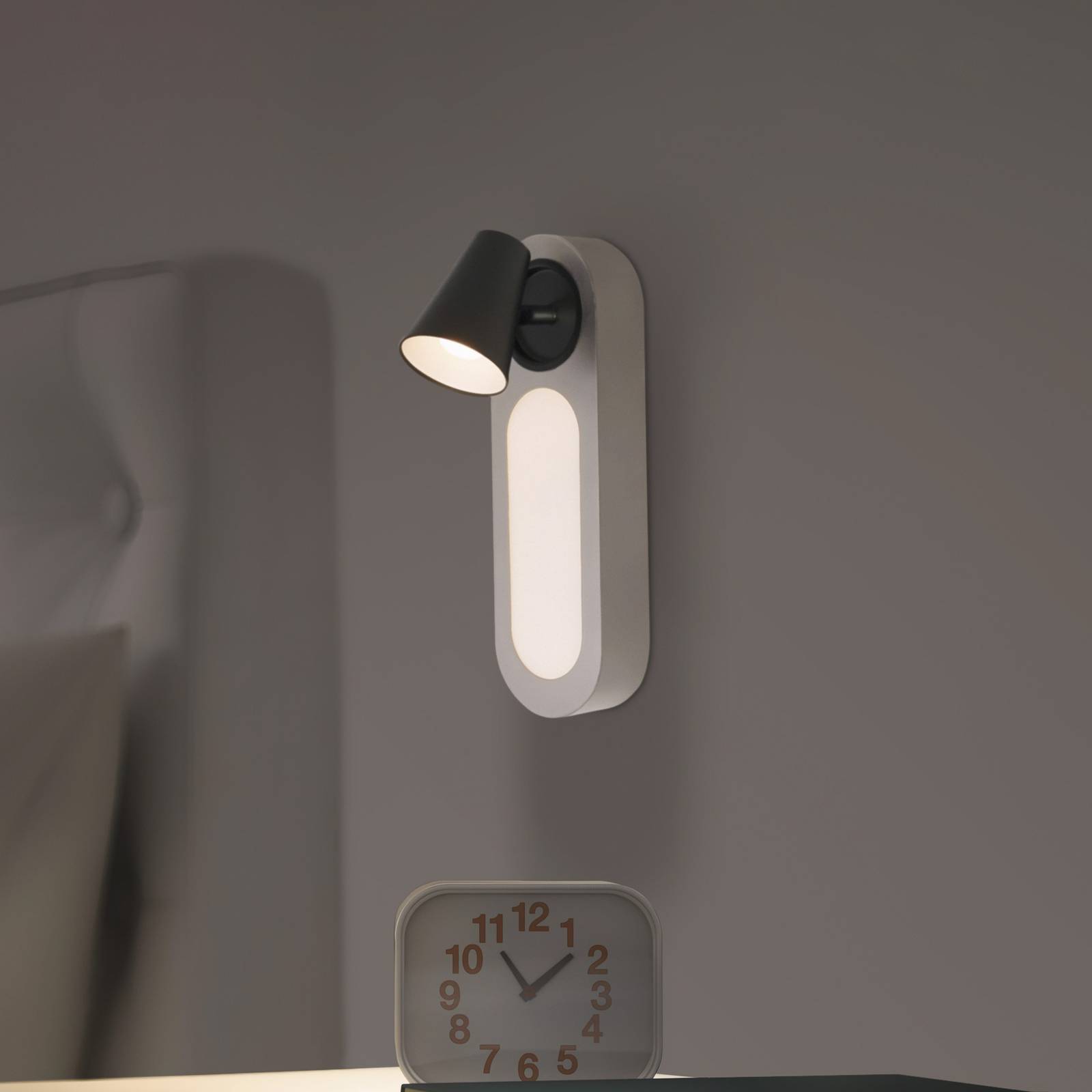 LEDVANCE Applique murale LED Neptune 1 spot interrupteur blanc