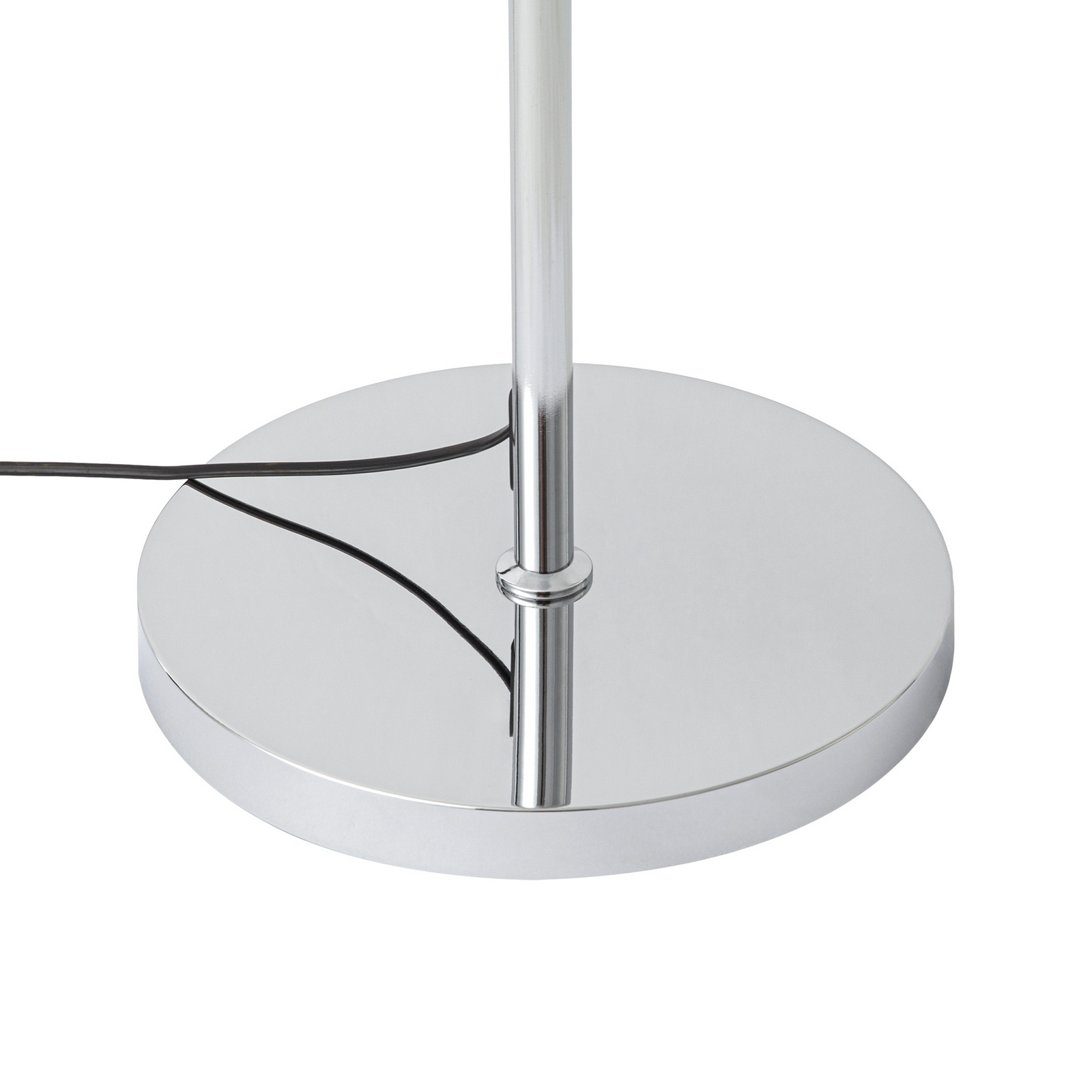 Meritt vloerlamp, chroom/transparant, hoogte 160 cm, glas - Lucande