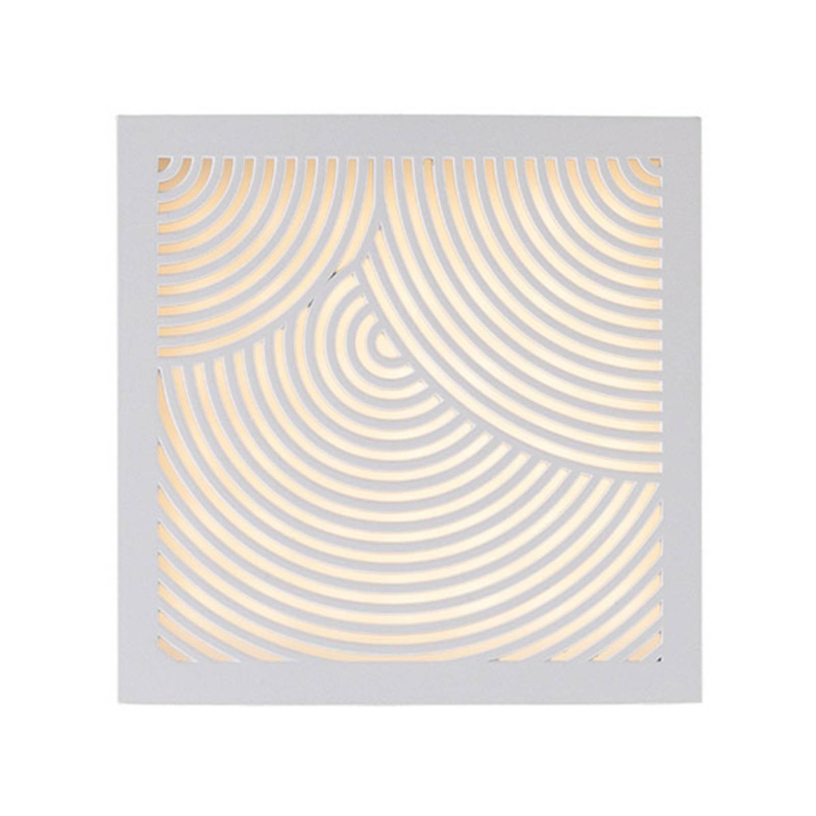 LED-Außenwandleuchte Maze Bended in Weiß