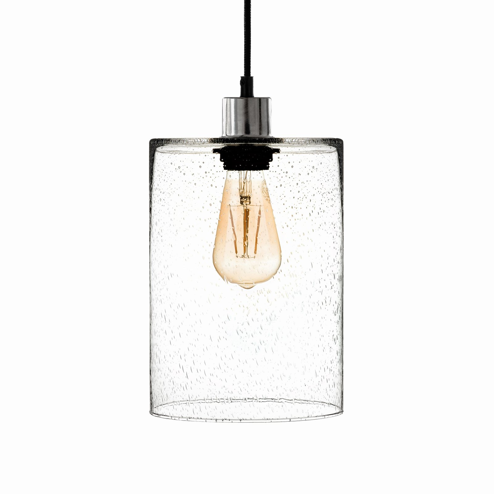 Висяща лампа Soda цилиндър стъкло прозрачно Ø 18cm